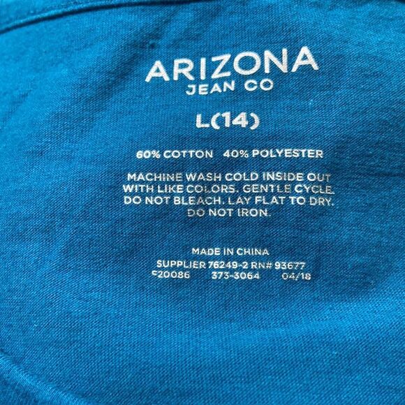 4/$30 Arizona Jean Co Blouse Size L (14) - Picture 9 of 16